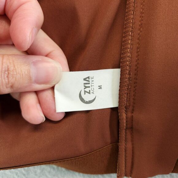 Zyia Active • Sports Bra Coffee Brown Front Zip - Picture 13 of 16